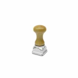 Square spring-loaded aluminum ravioli and tortelli mold 1.77x1.77 inch