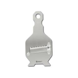 Tagliatartufi Sanelli Ambrogio lama liscia in acciaio inox cm 17,5x8,4