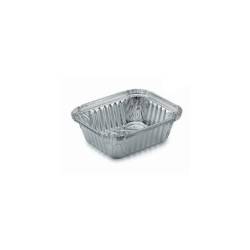 Rectangular disposable aluminum food container lt 0.47