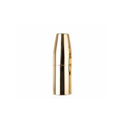 Shaker bullet 2 pezzi in acciaio made in Italy color oro cl 75