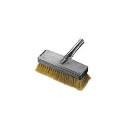 Brass brush with stainless steel attachment 8.66x2.75 inch