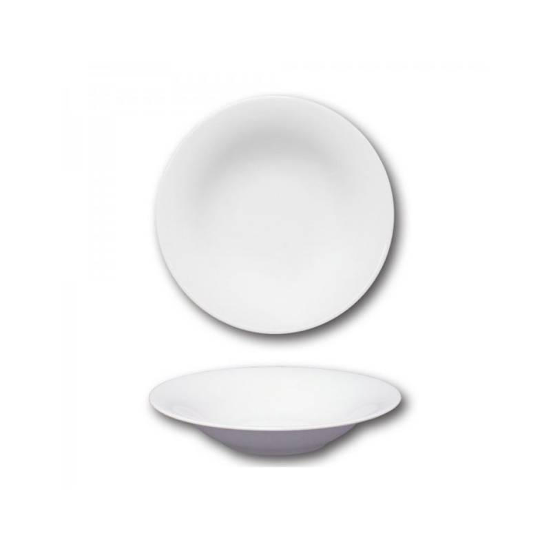 Napoli Saturnia white porcelain pasta bowl 10.23 inch
