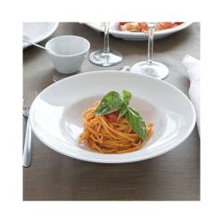 Napoli Saturnia white porcelain pasta bowl 10.23 inch