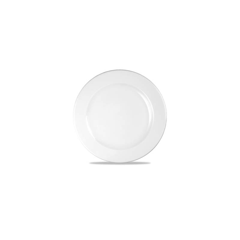 Piatto piano Linea Profile Churchill in ceramica vetrificata bianco cm 30,5
