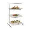 Supporto per vassoio quadro in acciaio inox 