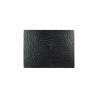 Set de table Fashion Dag Style en cuir régénéré 31x41cm imprimé autruche noir