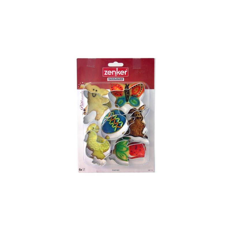 Moldes cortapastas de Pascua 6 piezas