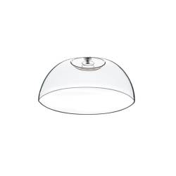 Cupola tonda in pvc con pomolo in acciaio cm 25