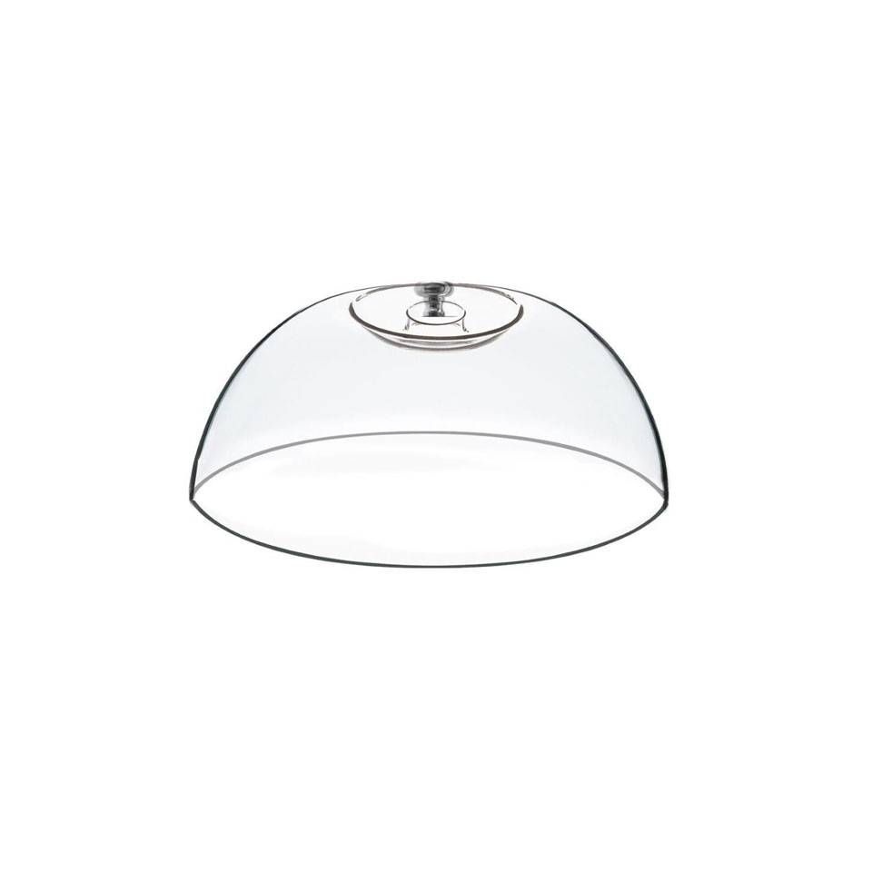 Cupola tonda in pvc con pomolo in acciaio cm 25