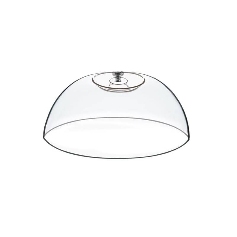 Cupola tonda in pvc con pomolo in acciaio cm 32