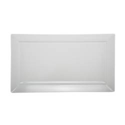 Rectangular white melamine tray 19.48x10.63 inch