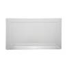 Rectangular white melamine tray 19.48x10.63 inch