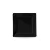 Black melamine square tray 33 x 33 cm