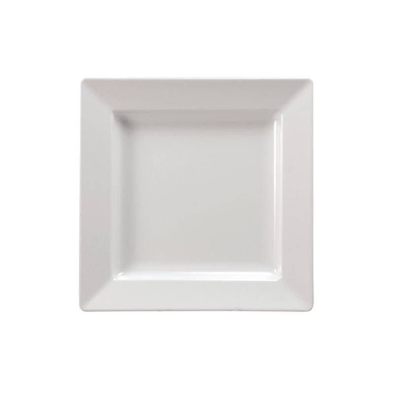 White melamine square tray 33x33 cm