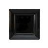 Vassoio quadrato in melamina nero cm 37 x 37