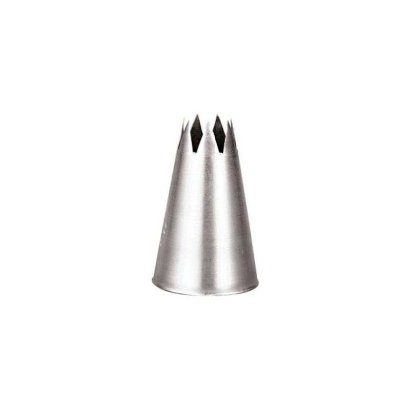 Bocchetta foro stella francese in acciaio inox mm 10