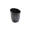 MC polypropylene long straw holder 23.5x19.5cm black