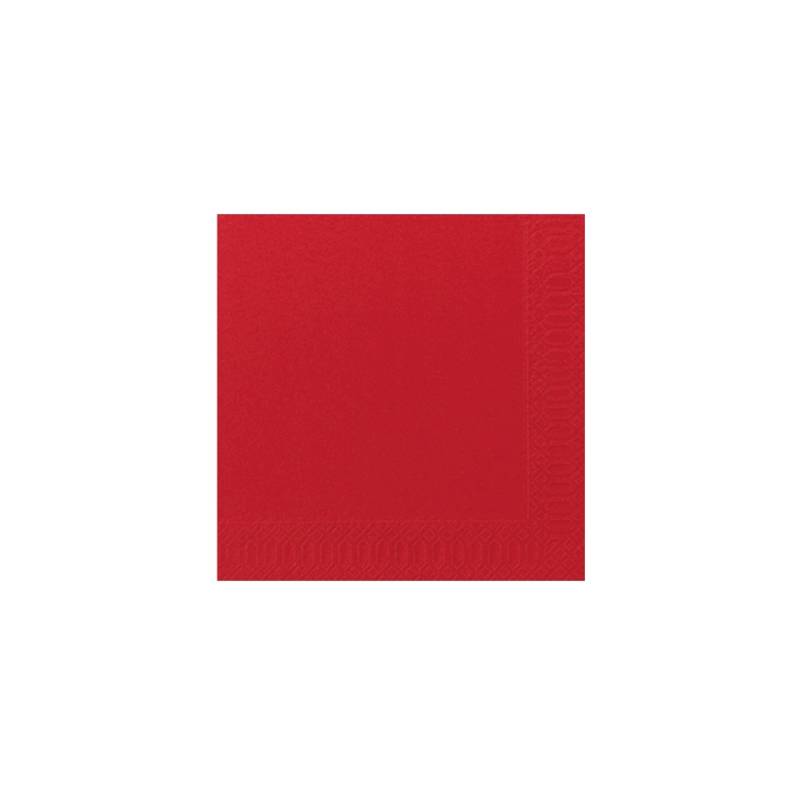 Duni Zellstoffserviette zweilagig 40 x 40 cm rot