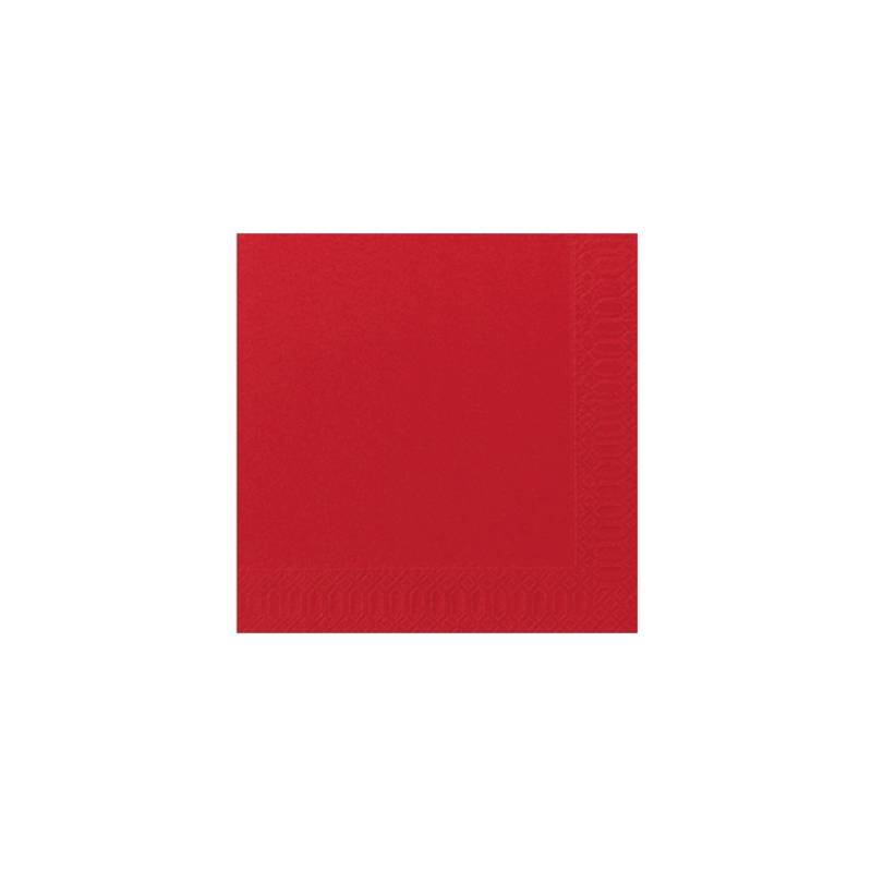 Tovagliolo Duni in cellulosa due veli cm 40 x 40 rosso