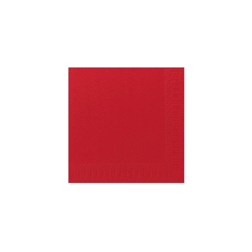 Duni cellulose napkin two ply 40 x 40 cm red