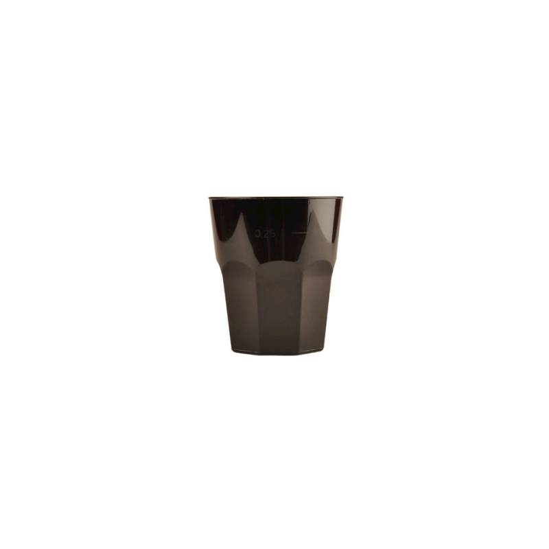 Gold Plast polypropylene cocktail glass cl 27 black