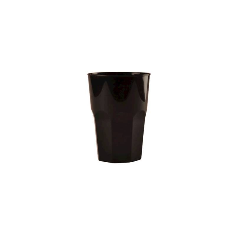 Bicchiere cocktail in polipropilene nero cl 35