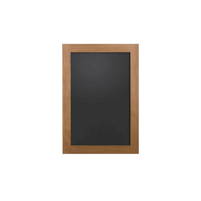 Mdf blackboard with walnut frame 17.71x25.60 inch