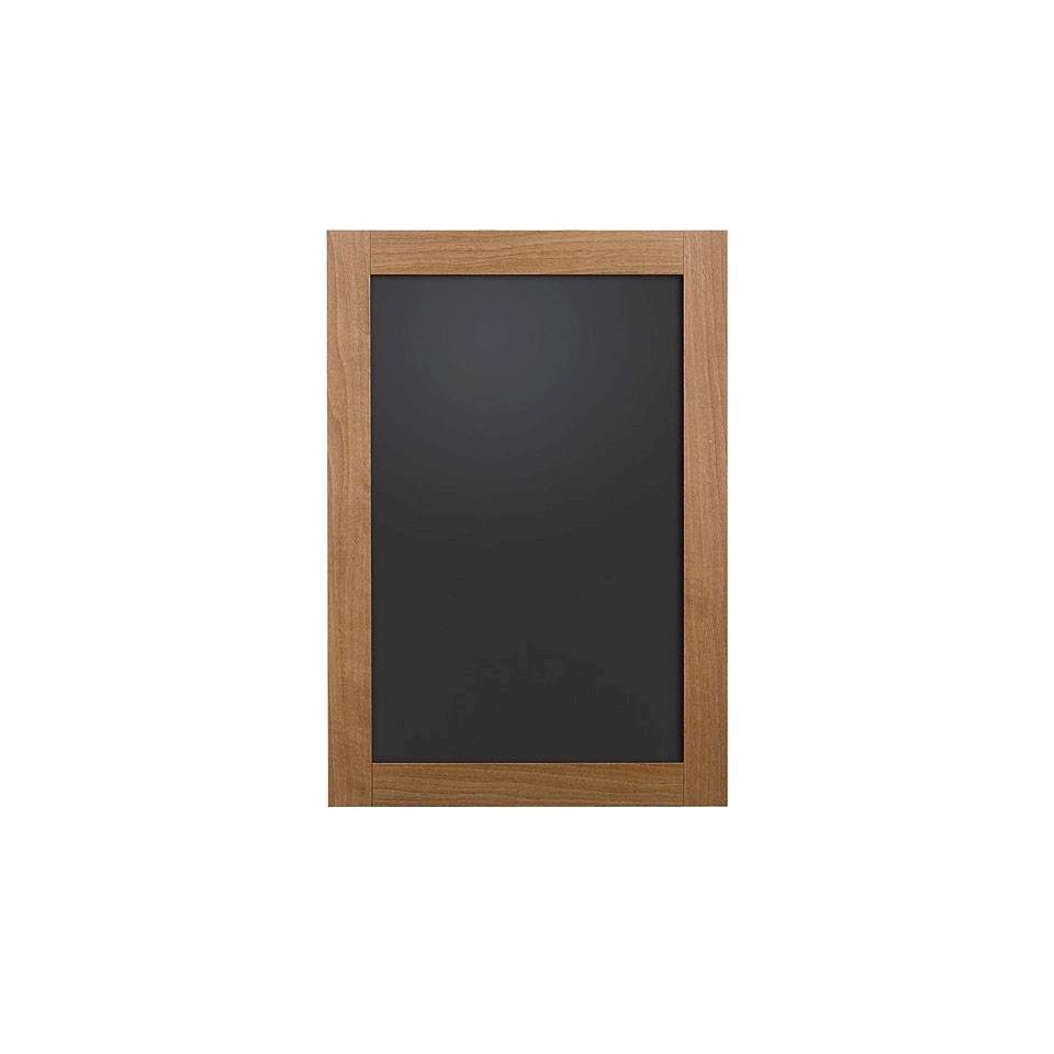 Mdf blackboard with walnut frame 17.71x25.60 inch