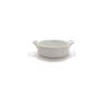 Clever white porcelain round saucepan 5.90x1.57 inch