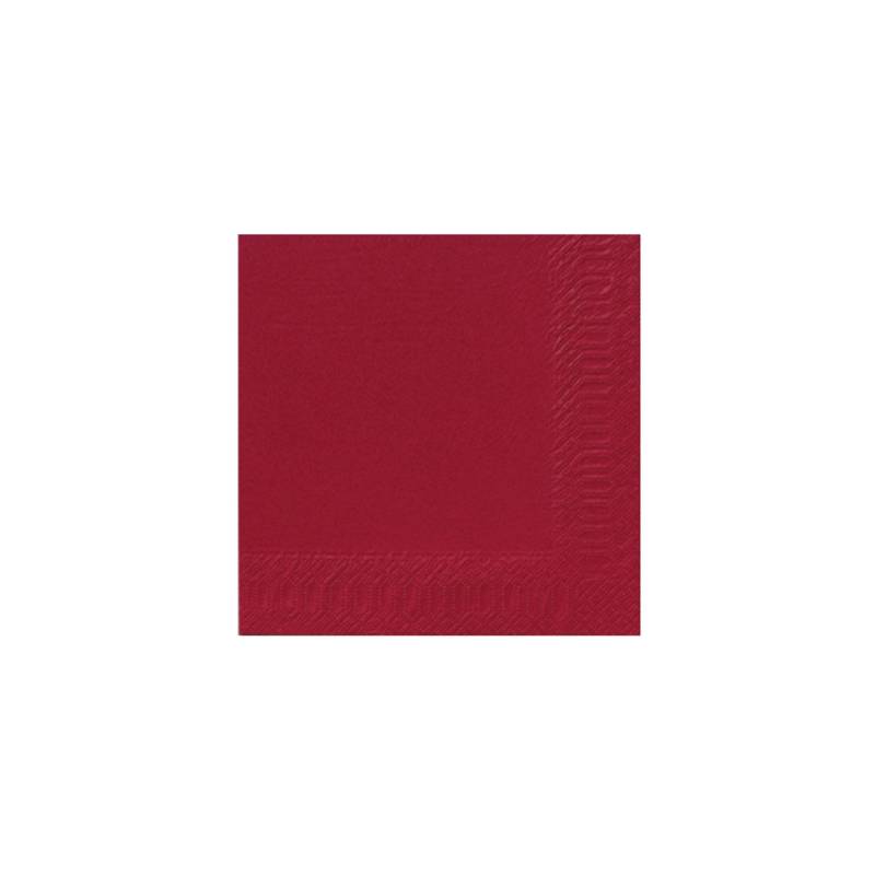 Tovagliolo Duni in cellulosa due veli cm 40 x 40 bordeaux