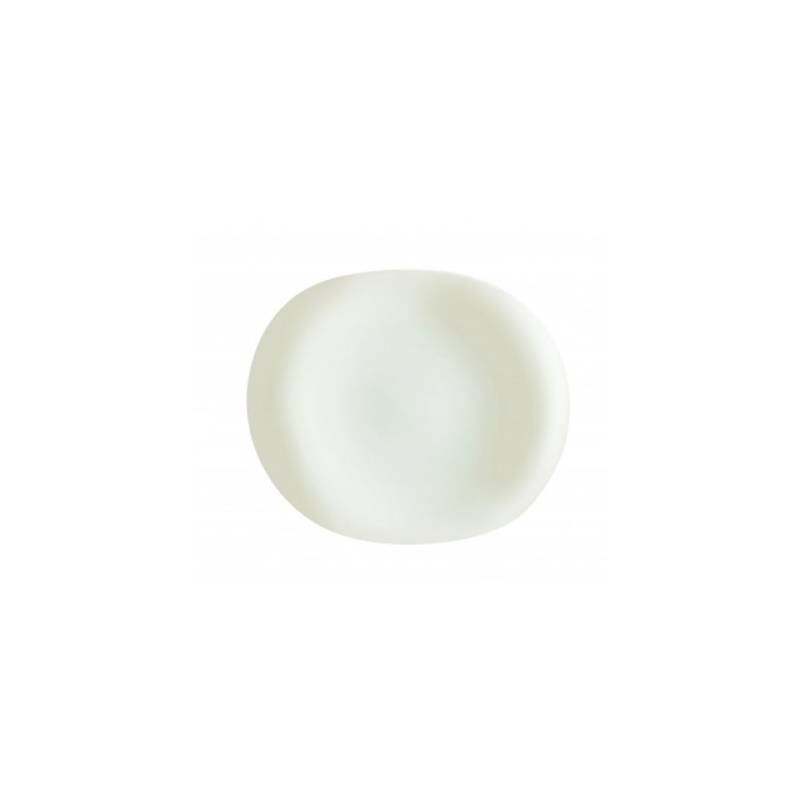 Tendency Arcoroc line ivory white glass serving dish cm 31.5x26.5