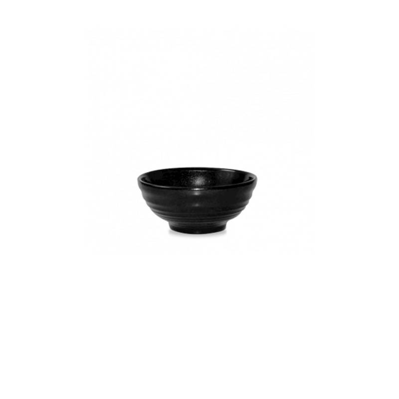 Coppetta Ripple Churchill in ceramica vetrificata nera cl 28