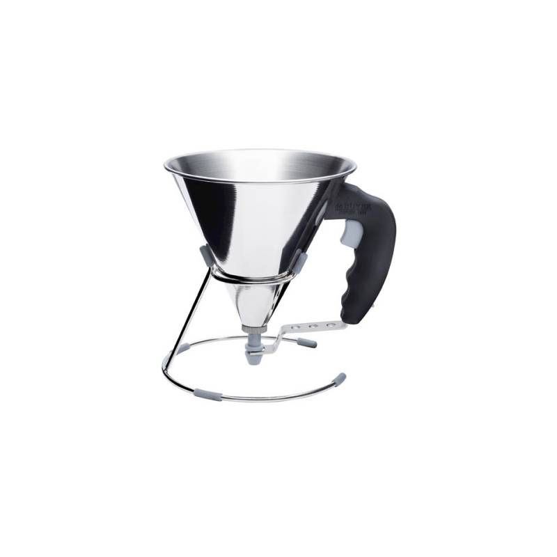 Mini entonnoir De buyer avec piston, avec poignée noire