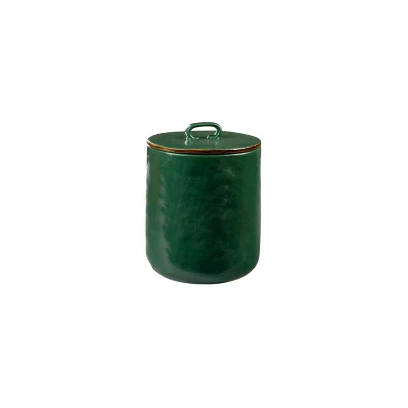 Mediterraneo assorted colours ceramic jar with lid 