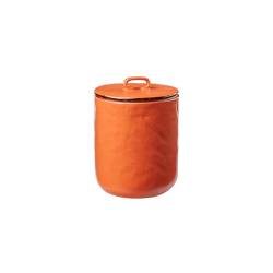 Mediterraneo assorted colours ceramic jar with lid 