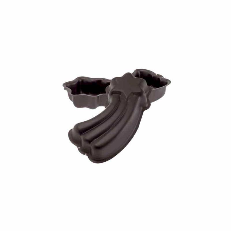 Moule à gâteau antiadhésif en forme d'étoile de comète 34x15 cm