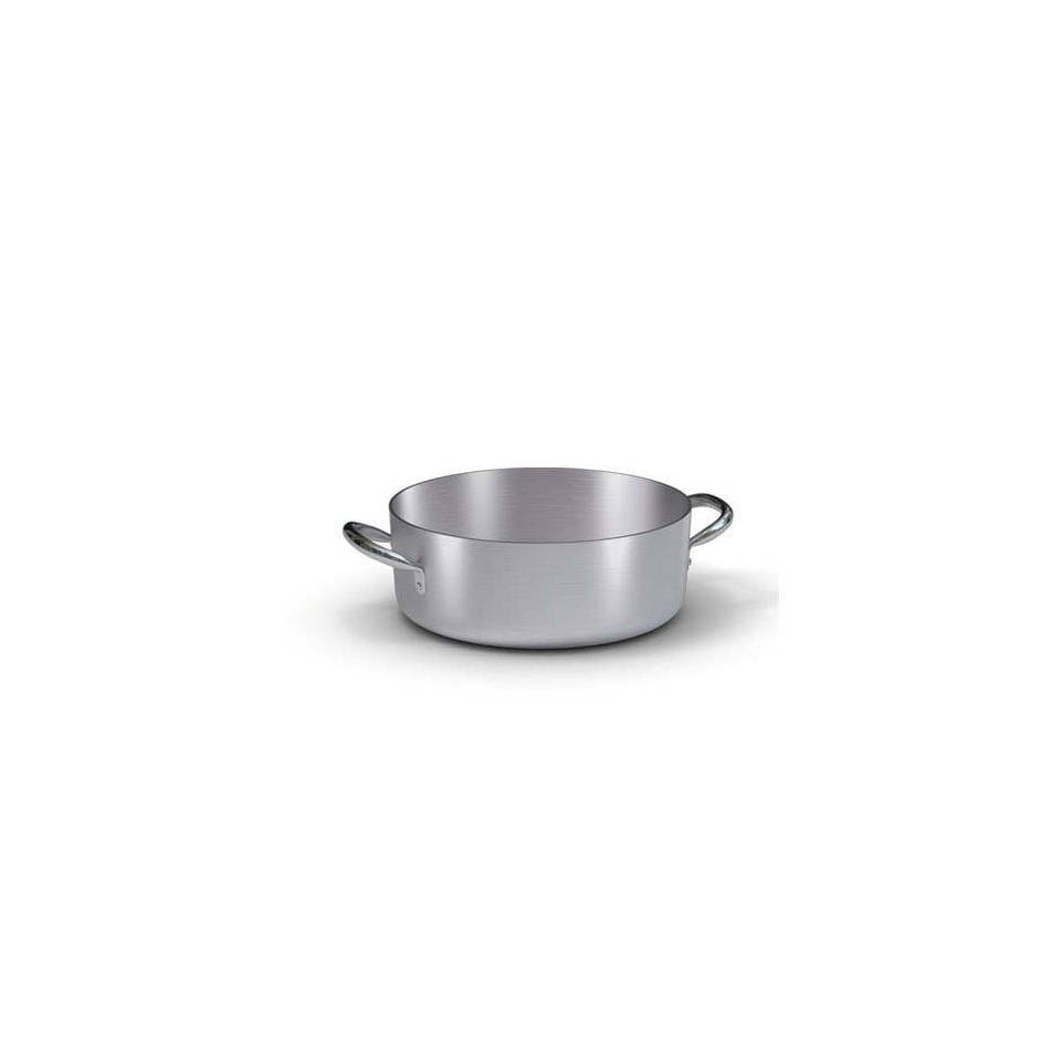 Ballarini professional low casserole, aluminum with 2 handles, cm 40