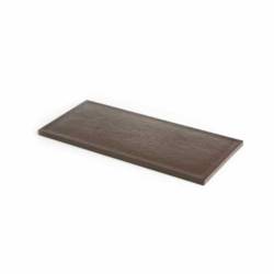 MC polyethylene serving board 50.5x22.5x1.5cm brown wood effect
