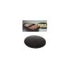 MC polyethylene round serving board 40cm wood effect brown