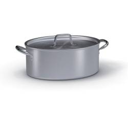 Ballarini oval casserole, aluminum with lid cm 36