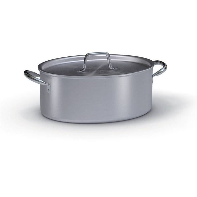 Ballarini oval casserole, aluminum with lid cm 36