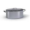 Ballarini oval casserole, aluminum with lid cm 36