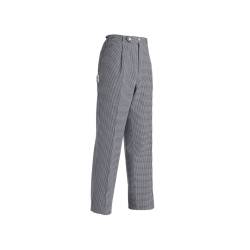 Egochef checked cotton chef's drawstring trousers size S