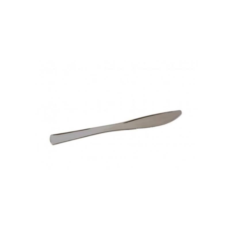 Prince disposable plastic knife silver cm 19.8