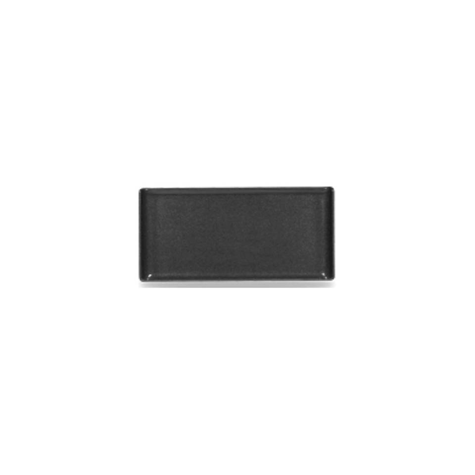 Churchill Buffet Line rectangular black melamine tray 30x14.5 cm