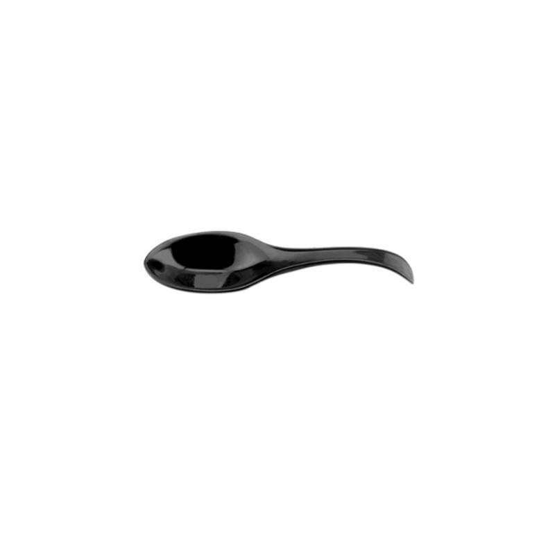 Gold Plast schwarz Polystyrol Fingerfood Löffel cl 1.5