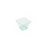 Coppetta Pagoda finger food Gold Plast in PP verde trasparente cl 12