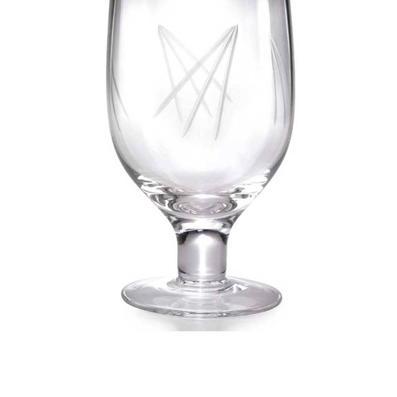 Mixing glass decorated with foot 27.05 oz.