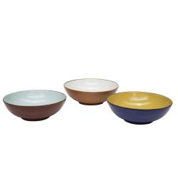 Mediterranean round spaghetti bowl in colorful ceramic cm 33