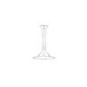 Sockel aus transparentem Glas 9,3 cm